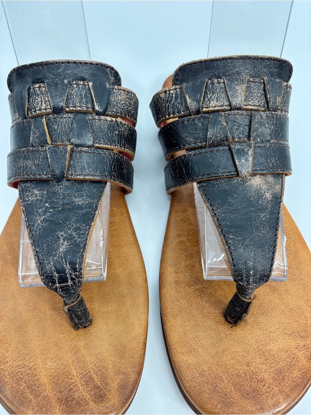 Bed Stu Yoli Triple Banded Leather Thong Sandal - Picture 3 of 10